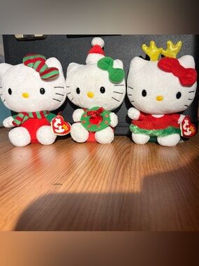 Ty Beanie Babies Holiday Plush - Red, White & Green